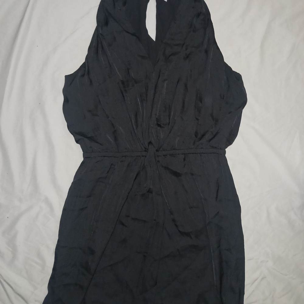 Naked Zebra Black Backless Dress
